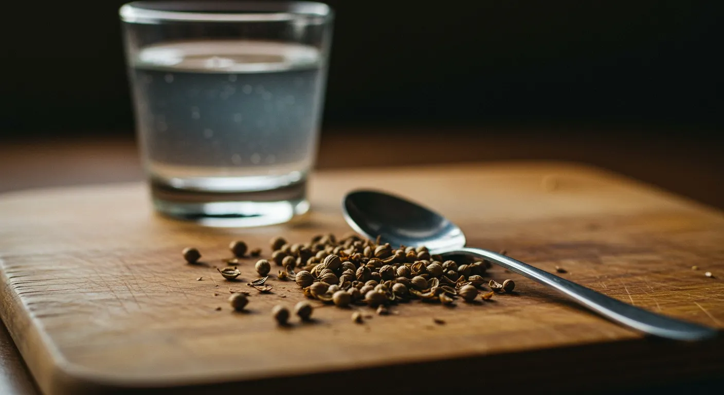 Dhania Pani (Coriander Seed Water) preparation