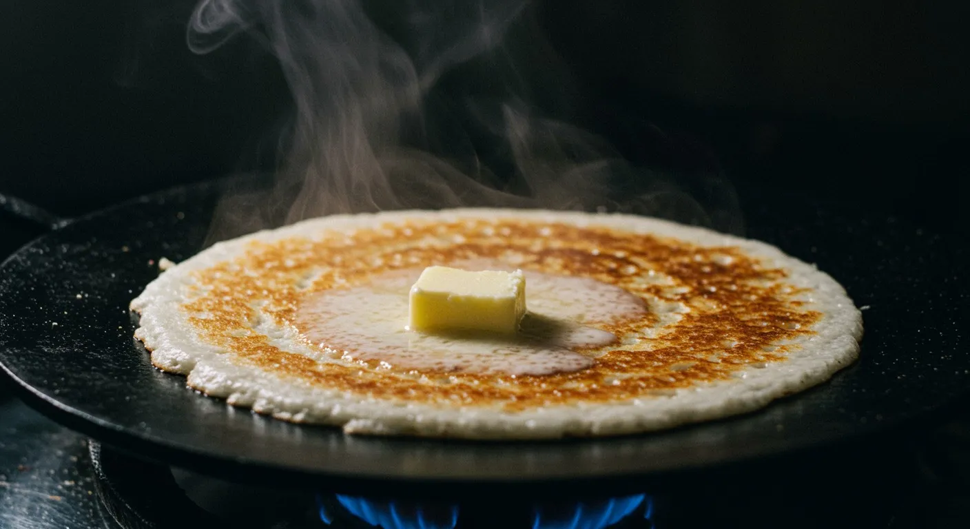 Davangere Benne Dosa cooking step