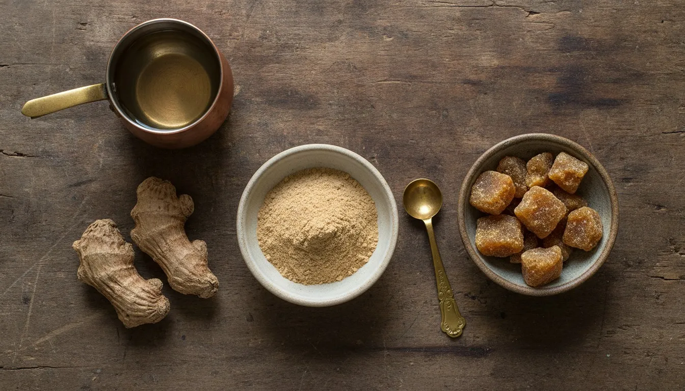Dry Ginger and Jaggery Tea