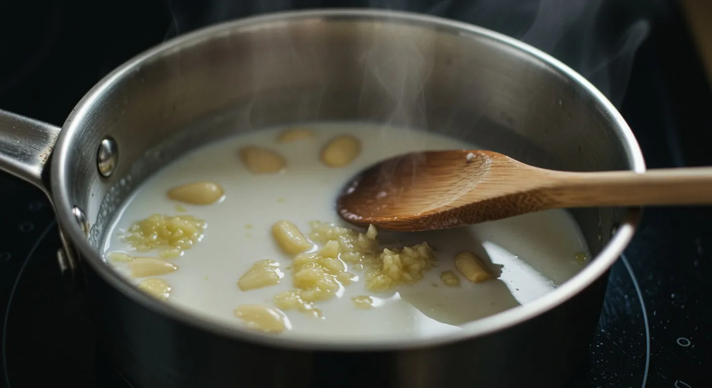 Lashuna Ksheerapaka Garlic Milk preparation