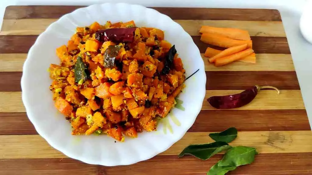 Quick Carrot Poriyal Recipe