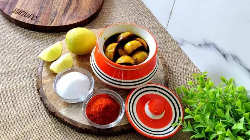 Indian lime pickle
