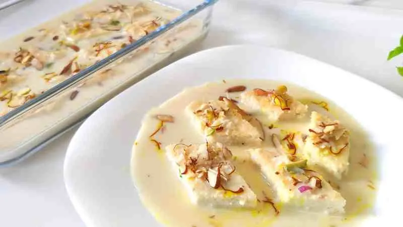 Rasmalai with Ricotta Cheese Recipe