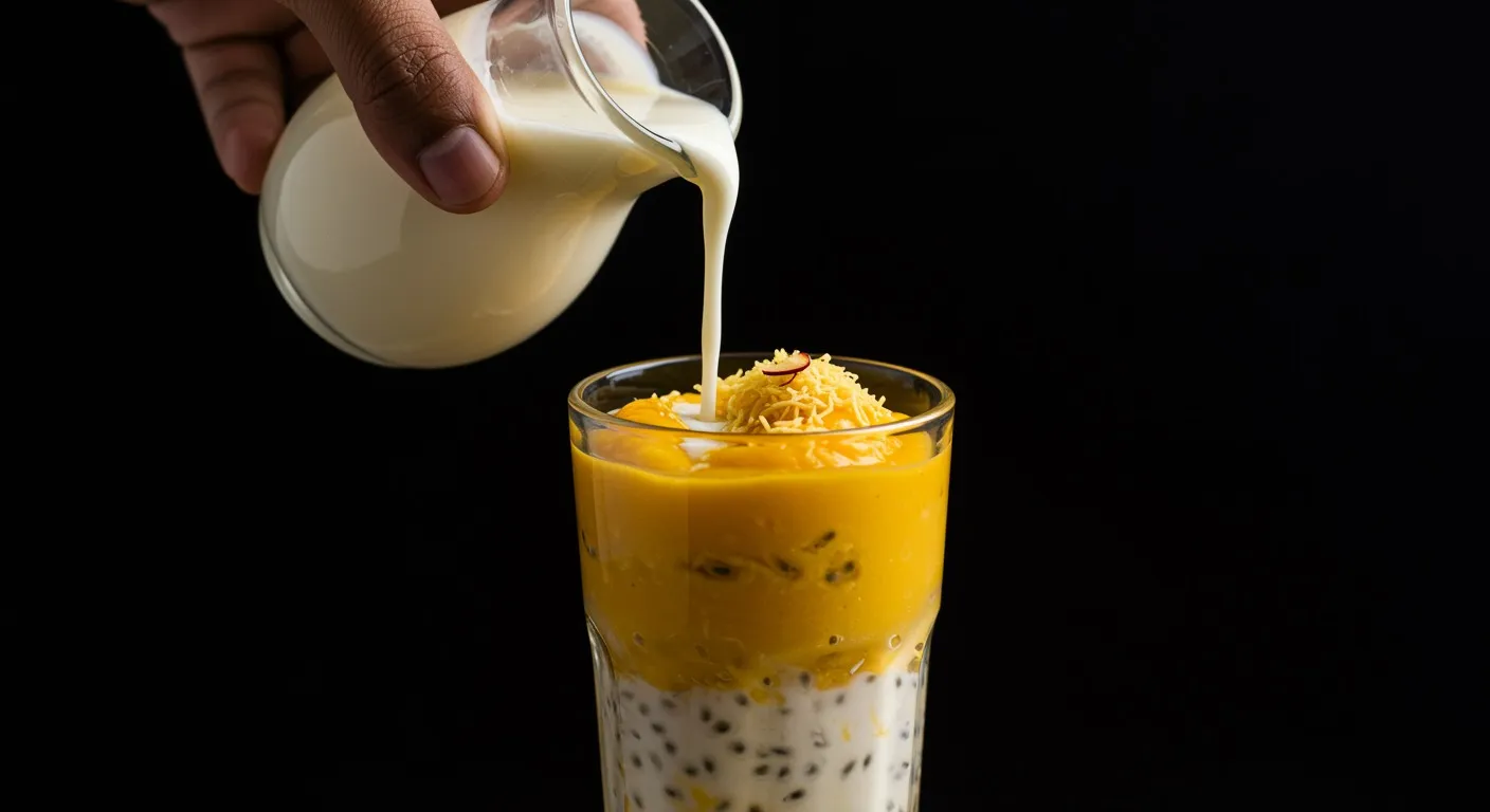 Mango Falooda cooking step