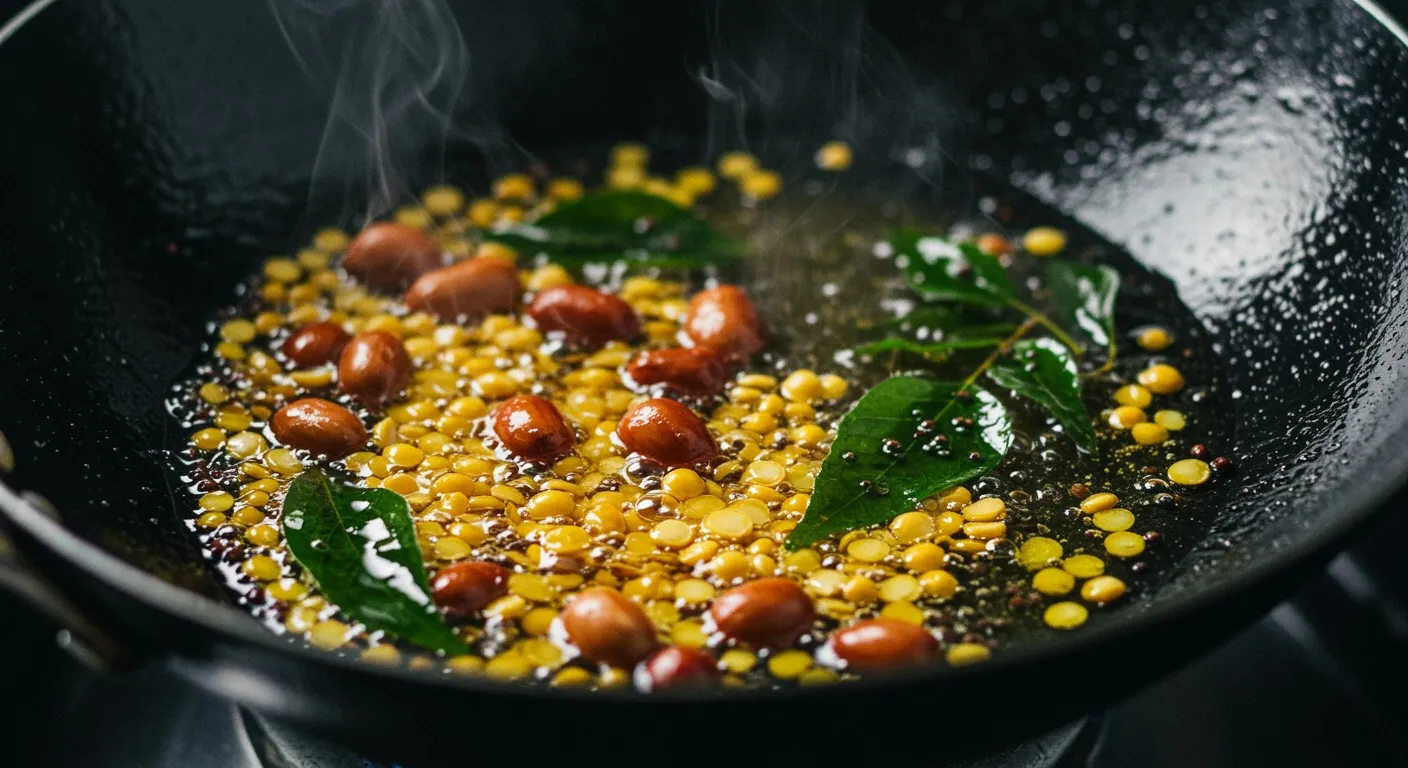Mavinakayi Chitranna (Karnataka Raw Mango Rice) cooking step