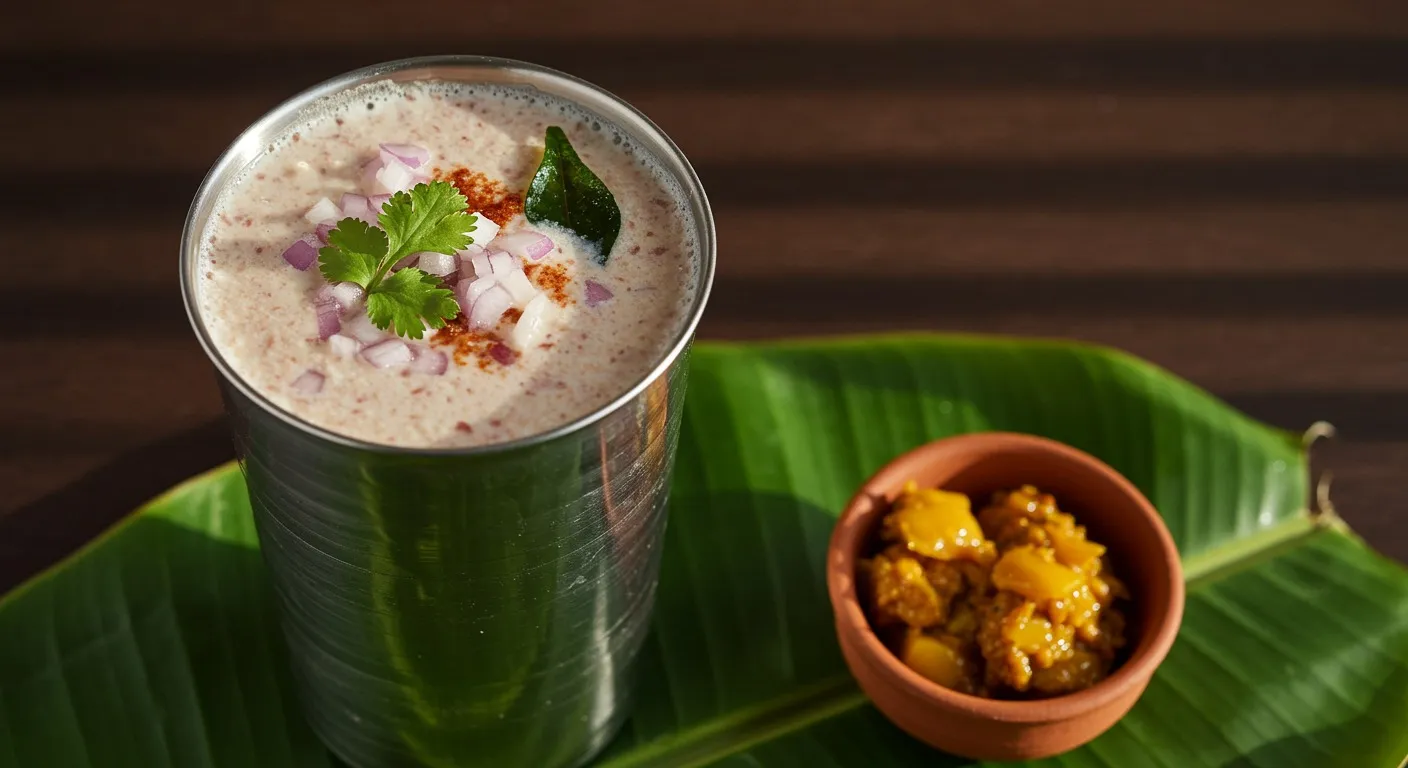 Ragi Ambli (Finger Millet Buttermilk Cooler)