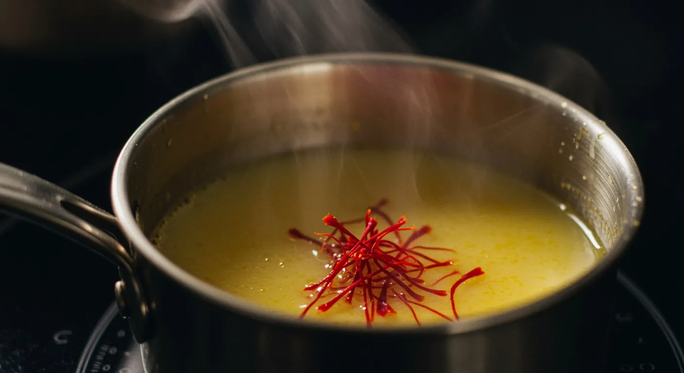 Saffron Milk (Kesar Doodh) preparation
