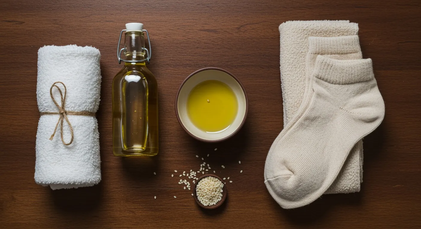 Sesame Oil Padabhyanga Foot Massage