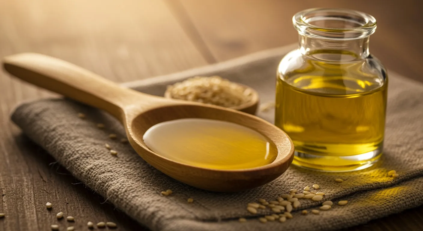 Sesame Oil Pulling (Kavala Graha) preparation