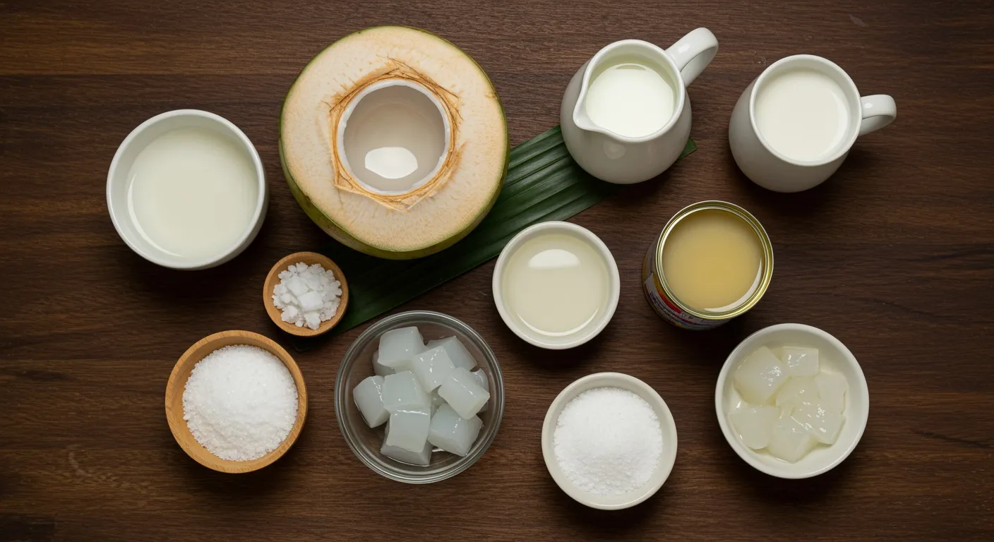 Tender Coconut Pudding (Elaneer Pudding)