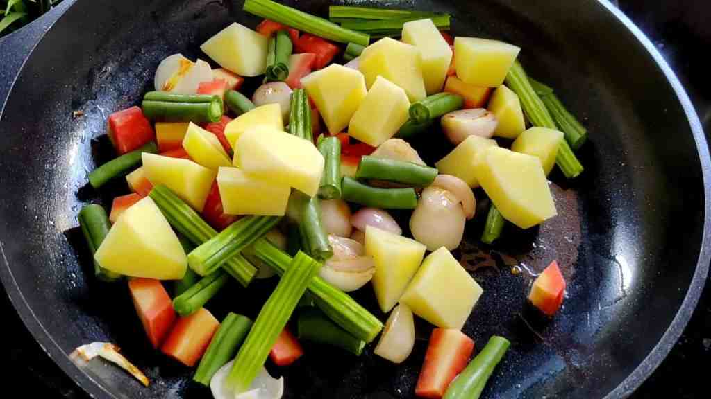 Cook vegetables